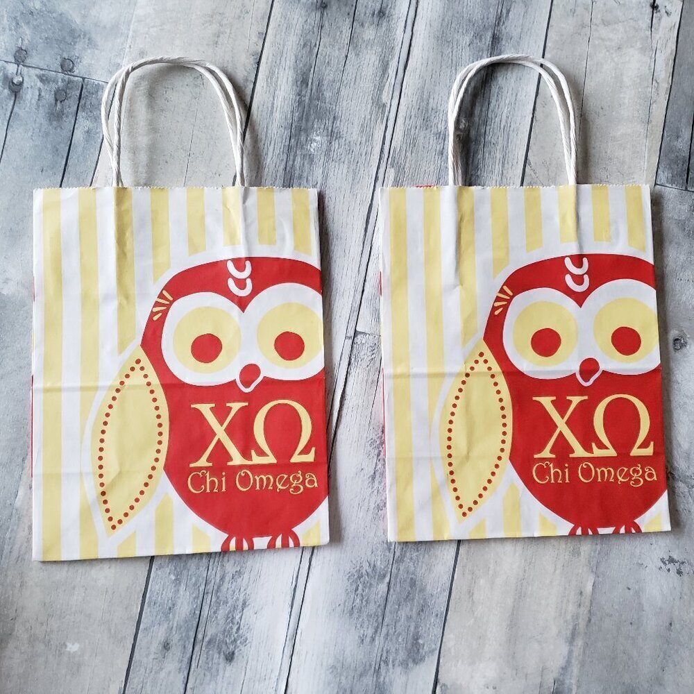 Vintage Chi Omega Paper Gift Bags (set of 2)